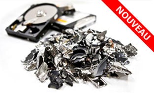 Destruction de disques durs